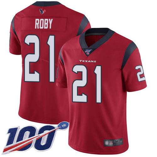 Houston Texans Limited Red Men Bradley Roby Alternate Jersey NFL Football #21 100th Season Vapor Untouchable